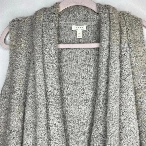 Soft Joie Orrin Boucle Sweater Vest Med Grey EUC​​ - Picture 5 of 14